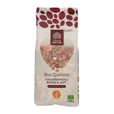 Produktfoto zu Quinoa Müsli Beere Zimt 350g Mudda natur