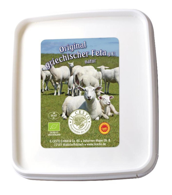 Produktfoto zu Original griechischer Feta natur 46% 1kg Il Cesto