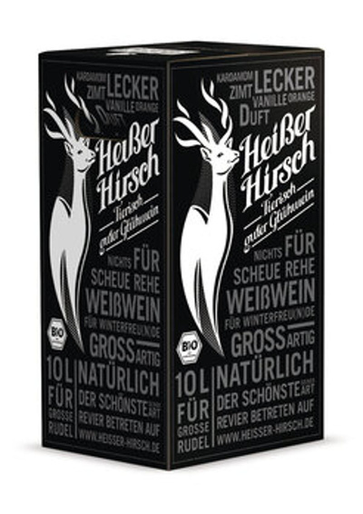 Produktfoto zu Heißer Hirsch Glühwein weiß 10l Acht Grad Plus
