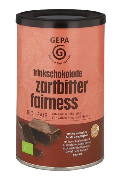 Produktfoto zu Trinkschokolade Zartbitter São Tomé 250g GEPA