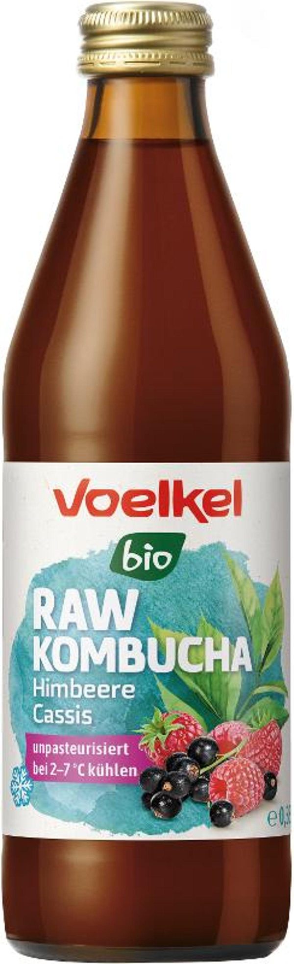 Produktfoto zu VPE Raw Kombucha Himbeere Cassis 6x0,33l Voelkel