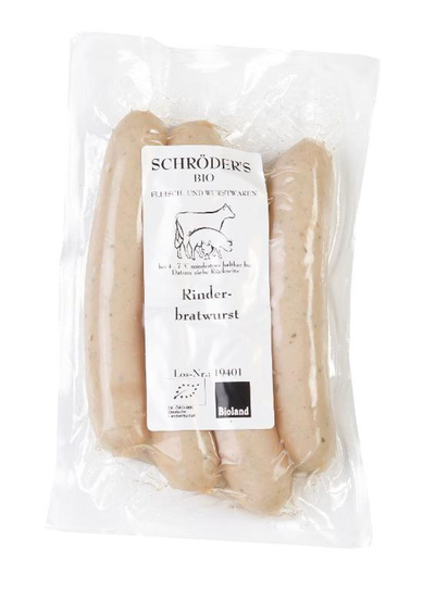 Produktfoto zu Rinderbratwurst 200g Schröders