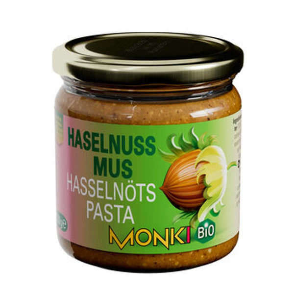 Produktfoto zu Haselnussmus 330g Monki