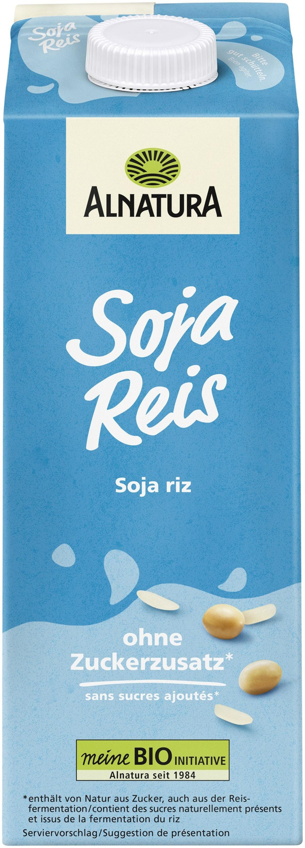 Produktfoto zu Soja Reis Drink Natur 1 l Alnatura
