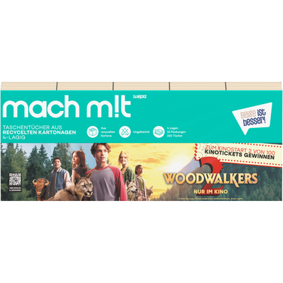 Produktfoto zu Taschentücher mach mit 5x10 Pckg. 4-lagig Wepa