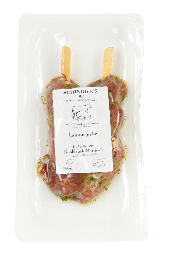 Produktfoto zu Lammspieße Kräuter-Knoblauch ca. 160g Schröder´s