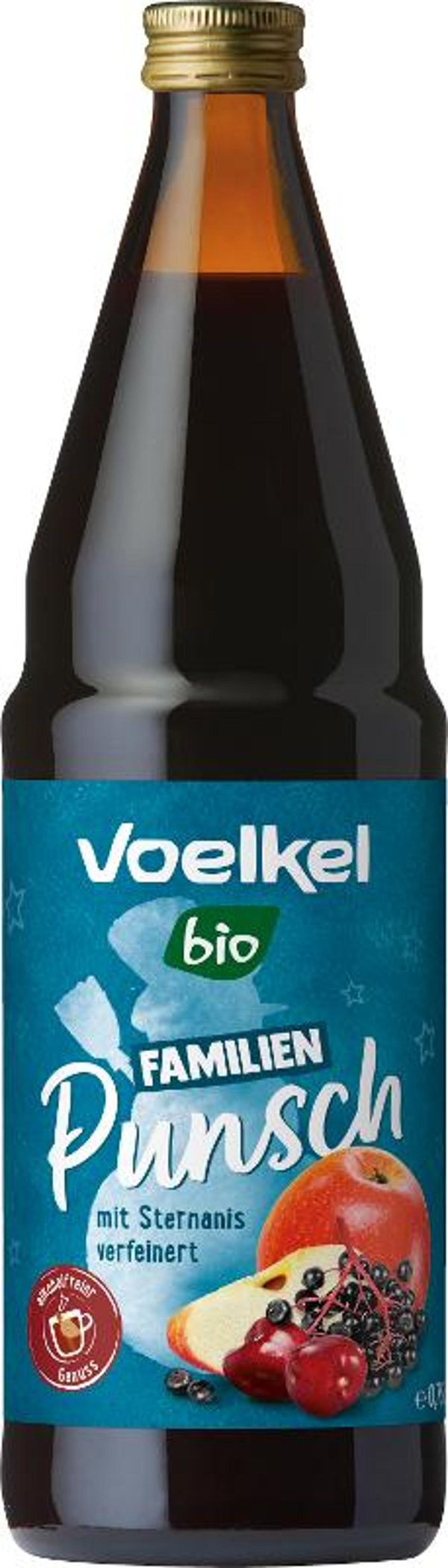 Produktfoto zu Familienpunsch Apfel - Sauerkirsch - Holunder 0,75 l Voelkel