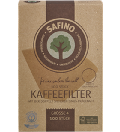 Produktfoto zu Kaffeefilter FSC zertifiziert Gr.4 100 Stück Safino