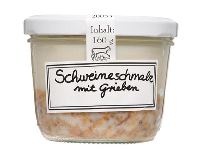 Produktfoto zu Griebenschmalz im Glas 160g Schröders