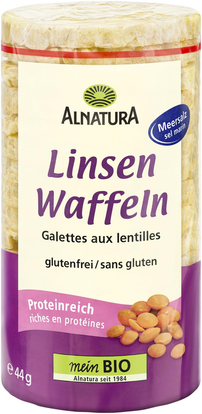 Produktfoto zu Linsenwaffeln 44g Alnatura