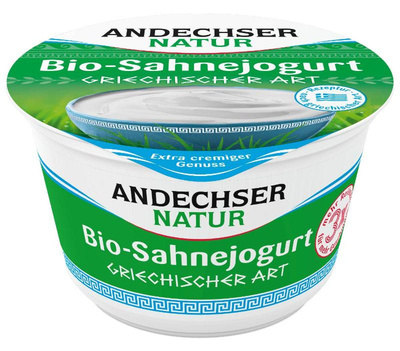 Produktfoto zu Sahnejoghurt griechische Art 10% 200g Andechser