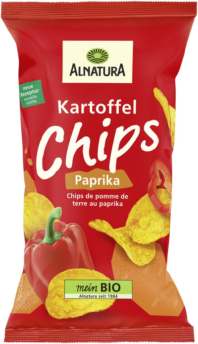 Produktfoto zu Kartoffelchips Paprika 125g Alnatura
