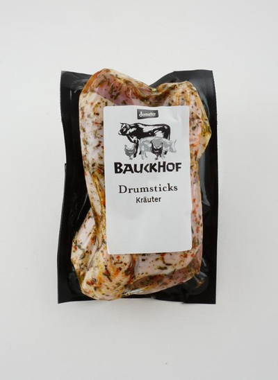 Produktfoto zu Drumsticks in Kräutermarinade 4 Stück (ca. 400g) Bauckhof
