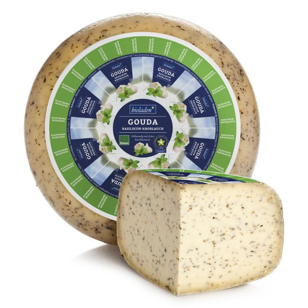 Produktfoto zu Gouda Basilikum Knoblauch 50% bioladen
