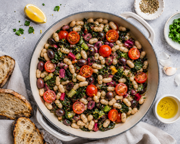Produktfoto zu Rezept der Woche "Mangold Bohnenpfanne"
