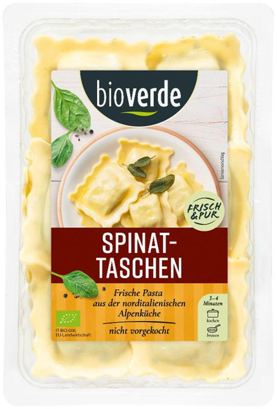 Produktfoto zu Spinattaschen 250g bio-verde