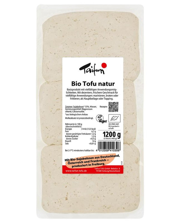 Produktfoto zu Tofu Natur 1200g Taifun