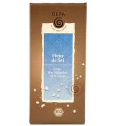 Produktfoto zu VPE Vollmilch Schokolade mit Fleur de Sel 10x100g GEPA