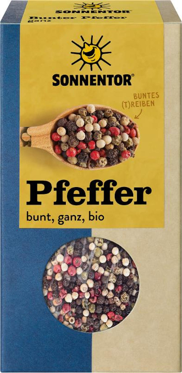 Produktfoto zu Pfeffer bunt ganz 50g Sonnentor