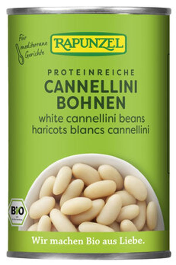 Produktfoto zu Weiße Cannellini Bohnen in der Dose 400g Rapunzel