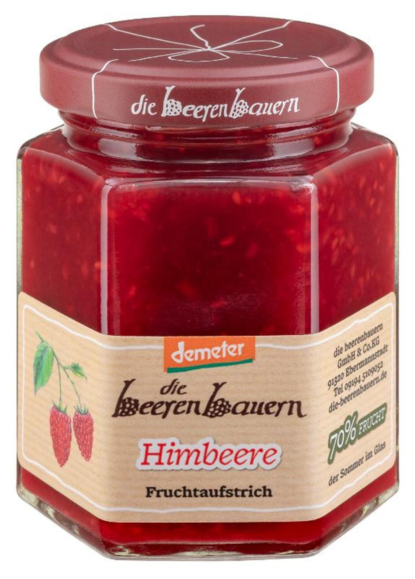 Produktfoto zu Fruchtaufstrich Himbeere 200g die beerenbauern