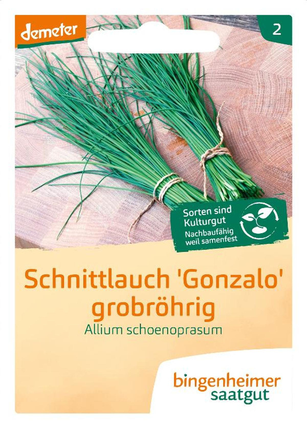 Produktfoto zu Saatgut Schnittlauch "Gonzales" 2g Bingenheimer Saatgut