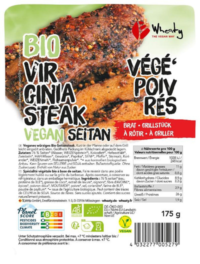 Produktfoto zu Veganes Virginia Steak 175g Wheaty