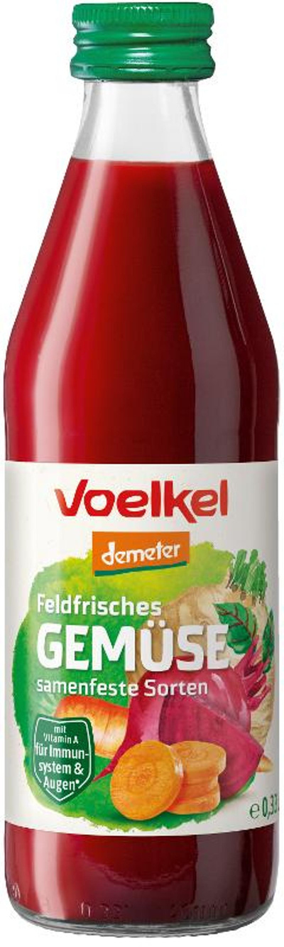 Produktfoto zu Gemüsesaft feldfrisch 0,33l Voelkel