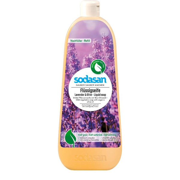 Produktfoto zu Flüssigseife Lavendel Olive 1 l Sodasan