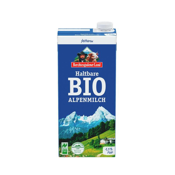 Produktfoto zu VPE H-Milch 1,5% 12x1 l Berchtesgadener Land