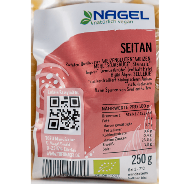 Produktfoto zu Seitan 250g Nagel Tofu