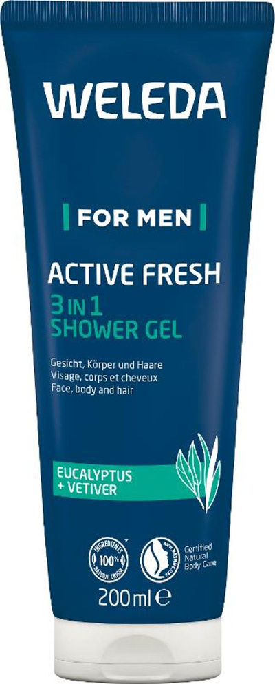 Produktfoto zu Men Aktiv Duschgel 200 ml  Weleda