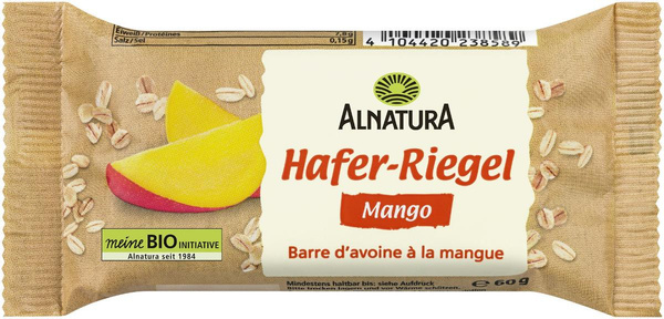 Produktfoto zu Hafer Riegel Mango 60g Alnatura