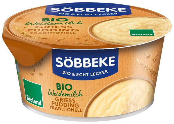 Produktfoto zu Grießpudding traditionell 150g Söbbeke