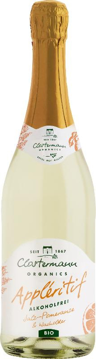 Produktfoto zu Appleritif Apfel Salz-Pomeranze & Wacholder 0,75l Clostermann