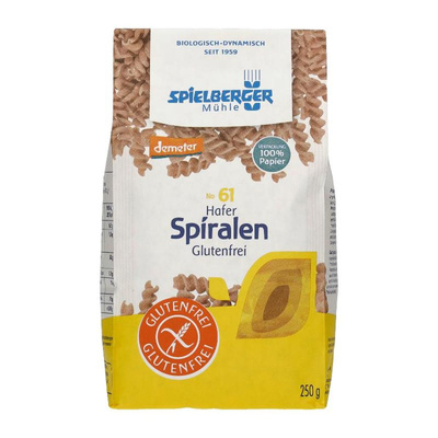 Produktfoto zu VPE Hafer Spiralen glutenfrei 6x250g Spielberger