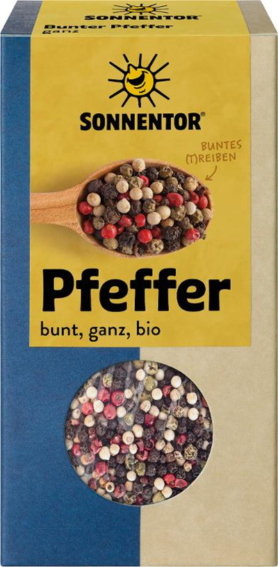 Produktfoto zu Pfeffer bunt ganz 50g Sonnentor