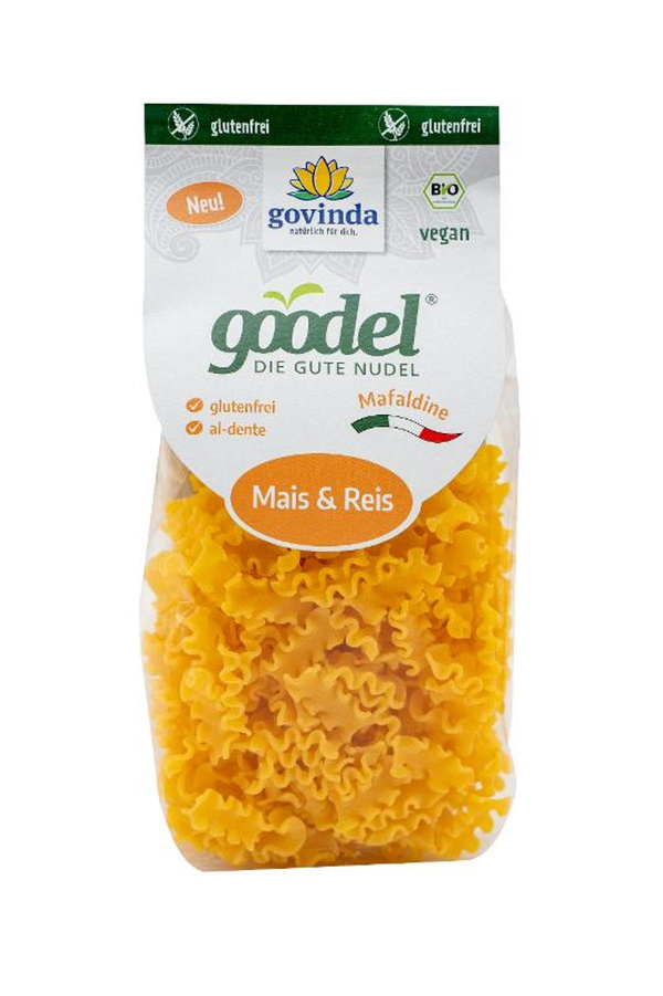 Produktfoto zu Goodle Mafaldine (aus Mais und Reis) 250g Govinda