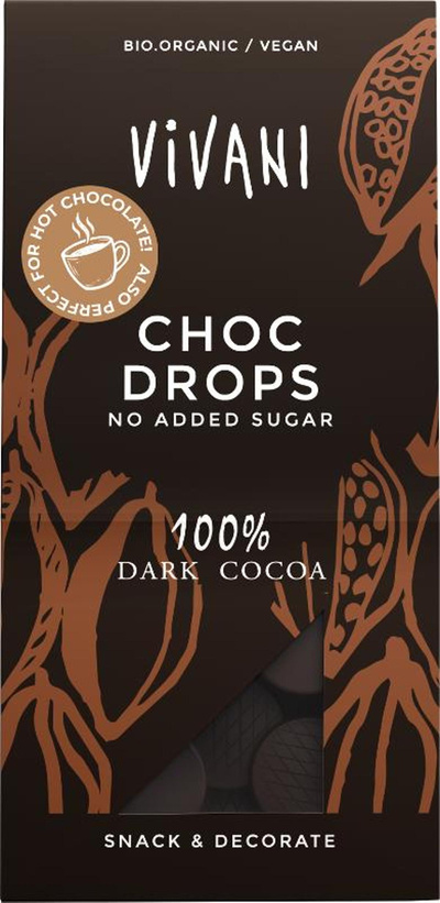 Produktfoto zu VPE Choc Drops 100% Vivani