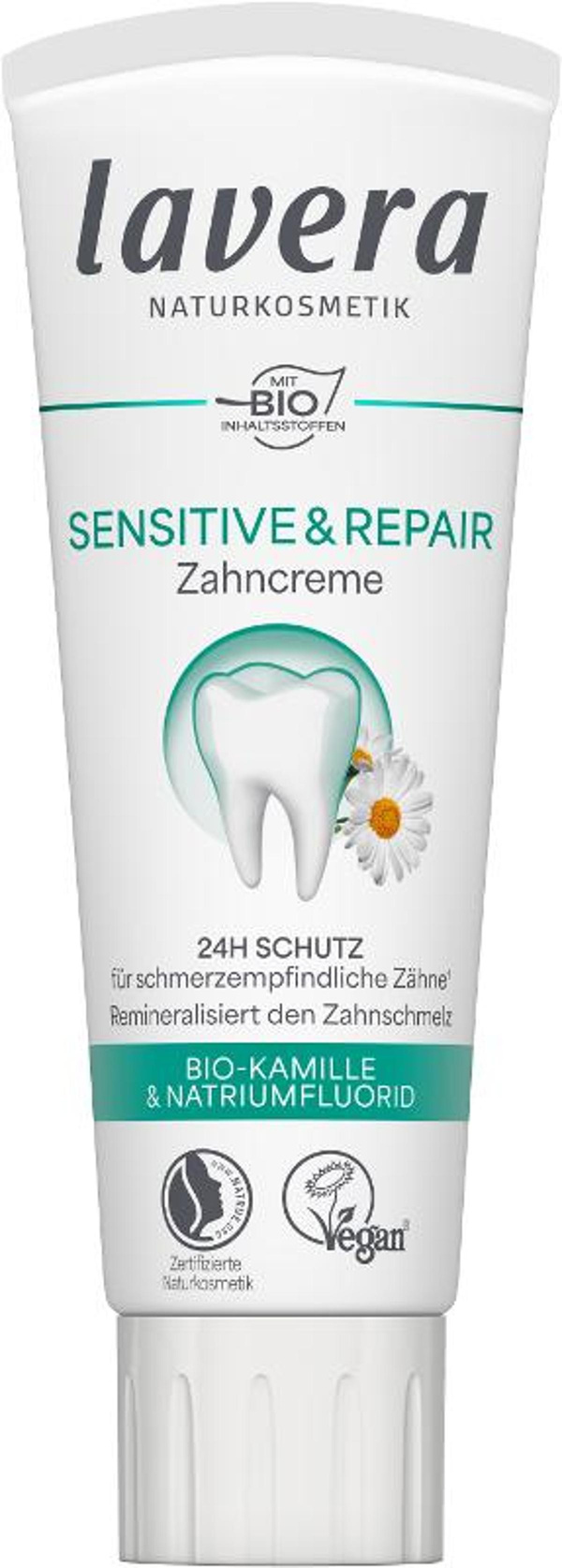 Produktfoto zu Zahncreme Sensitiv und Repair 75 ml Lavera