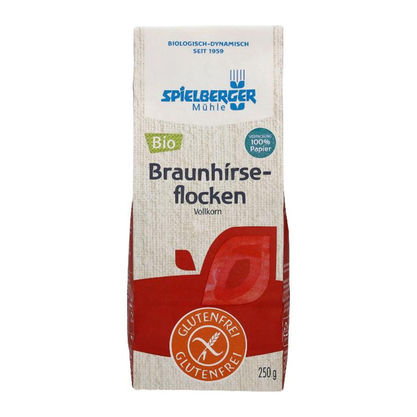 Produktfoto zu VPE Braunhirseflocken 4x250g Spielberger