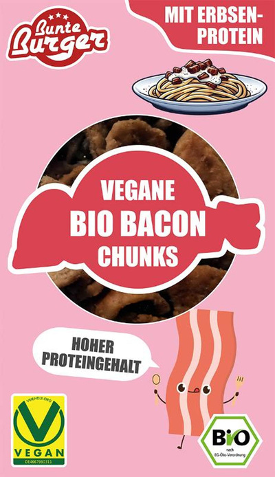 Produktfoto zu Bacon Chunks vegan 90g Bunter Burger