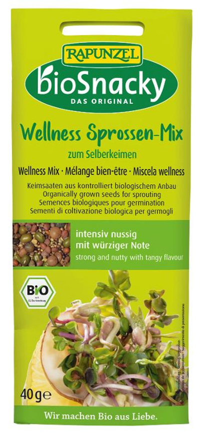 Produktfoto zu Wellness Sprossen-Mix 40g bioSnacky Rapunzel
