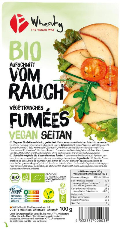 Produktfoto zu VPE Rauch Aufschnitt 10x100g Wheaty