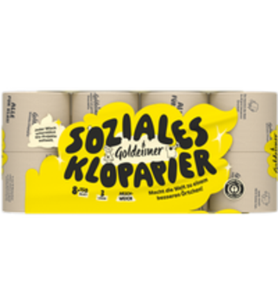 Produktfoto zu Toilettenpapier 3-lagig 8 Rollen Goldeimer