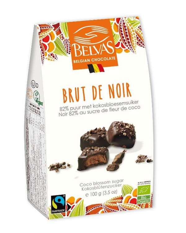 Produktfoto zu Brut de Noir 82% 100g Belvas
