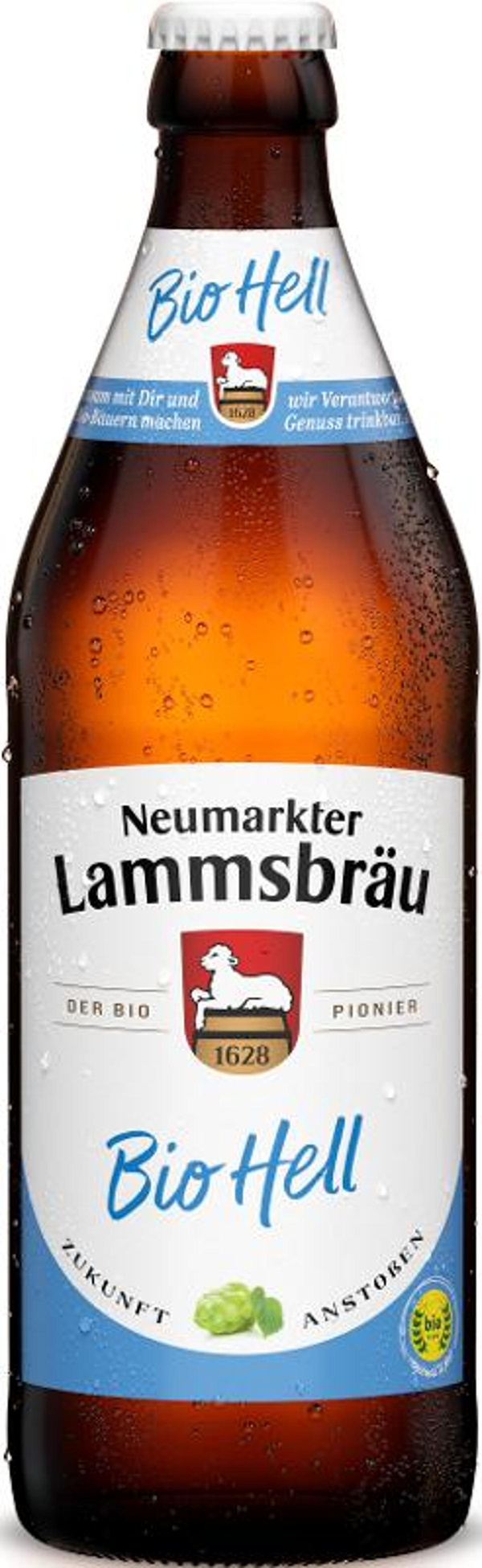Produktfoto zu Lammsbräu Bio Hell 0,5l Neumarkter Lammsbräu