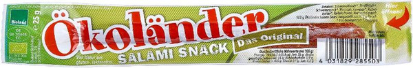 Produktfoto zu Ökoländer Salami-Snack 25g Ökoland