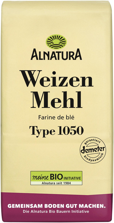 Produktfoto zu Weizenmehl Type 1050 1kg Alnatura
