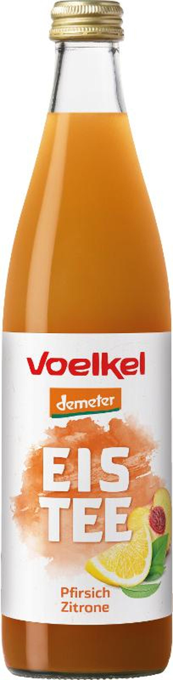 Produktfoto zu VPE Eistee Pfirsich Zitrone 10x0,5l Voelkel